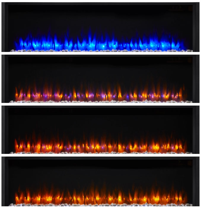SimpliFire Allusion Platinum Electric Fireplace Flame Patterns