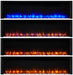 SimpliFire Allusion Platinum Electric Fireplace Flame Patterns