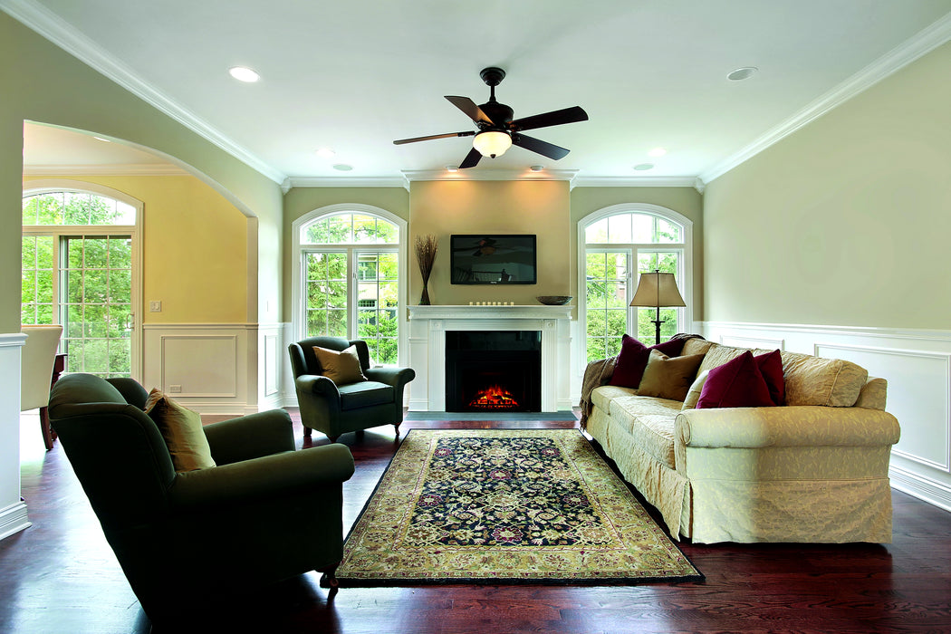 SimpliFire Built-In Electric Fireplace in Classic Sitting Room