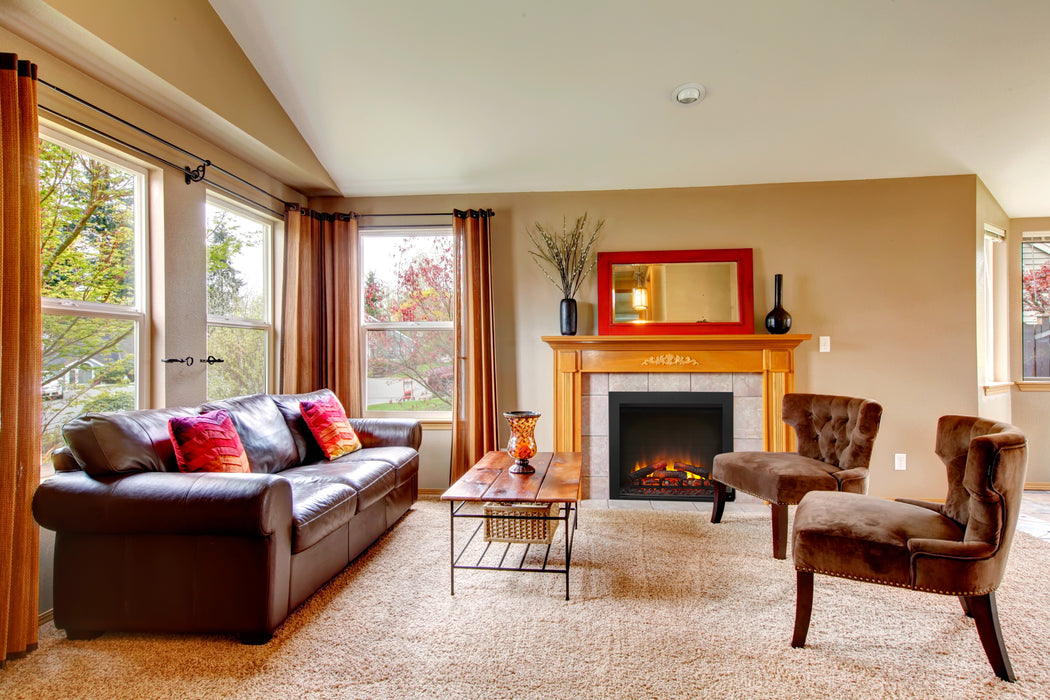 SimpliFire Built-In Electric Fireplace in Cozy Room