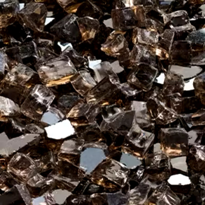 HHT Crushed Glass Smoked Embers Media for Majestic and Heat N Glo Contemporary Gas Burners
