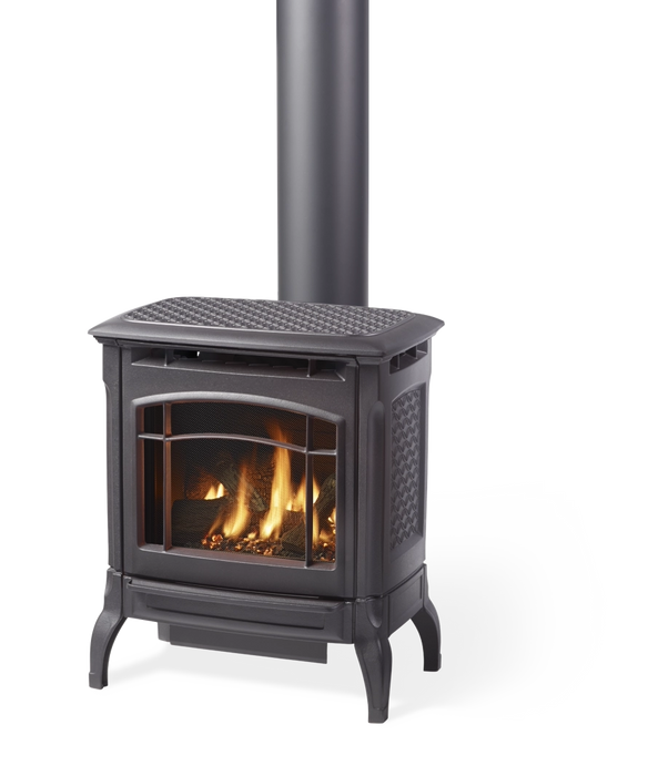 Hearthstone Stoves Stowe Direct-Vent Gas Stove with Matte Black Finish
