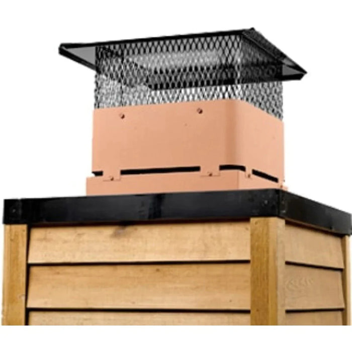HHT Terra Cotta 8" Vertical Termination Cap for SL300 Chimney Systems