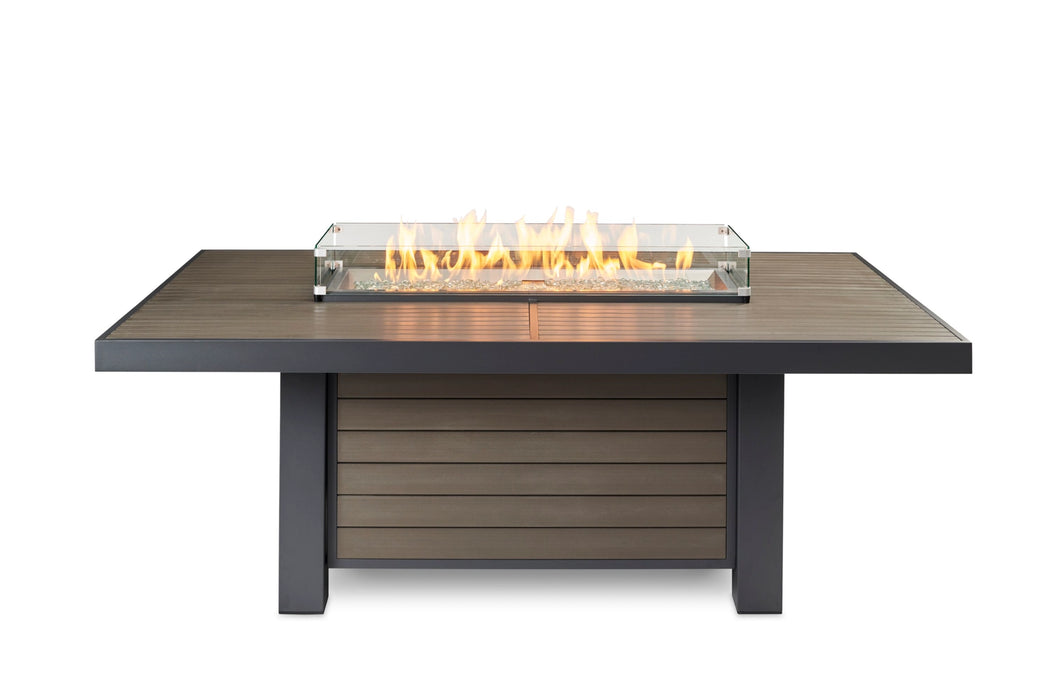 The Outdoor Greatroom Company Brooks Dining Height Gas Fire Pit Table