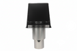 HHT Black Trapezoid Termination Cap for SL300 Series Wood Burning Vent Pipe