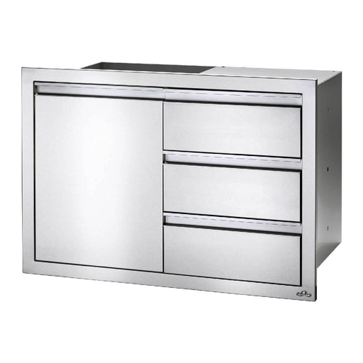 36 x 24 inch Single Door & Triple Drawer Combo | BI-3624-1D3DR