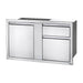 42 x 24 inch Large Door & Waste Bin Drawer | BI-4224-1D1W