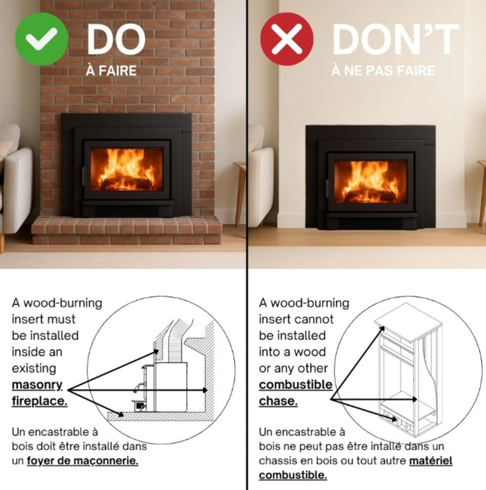 Osburn Fireplace Insert Warning