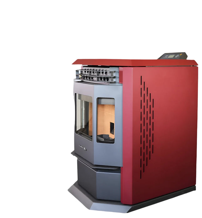 ComfortBilt HP22-Burgandy Pellet Stove Side View