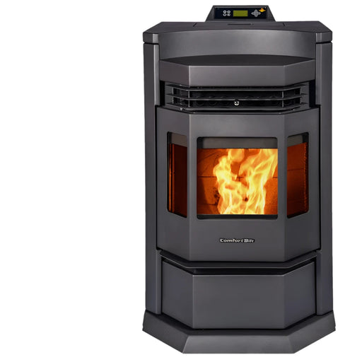 ComfortBilt HP22-N Pellet Stove with Large Capacity Hopper - Black/Black Trim