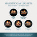Majestic Gas Log Sets Available for Biltmore Fireplace