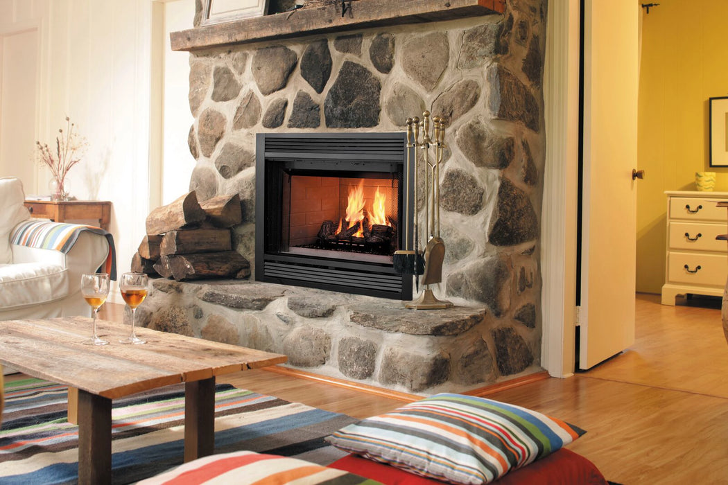 Majestic Sovereign Wood Burning Fireplace with Heat Circulating Firebox