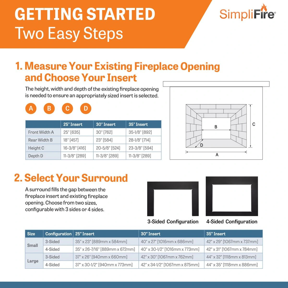 SimpliFire Electric Fireplace Insert: Getting Started