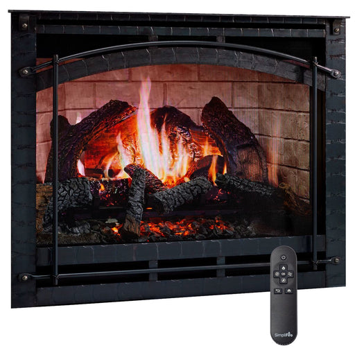 SimpliFire Inception Electric Fireplace with Chateau Front