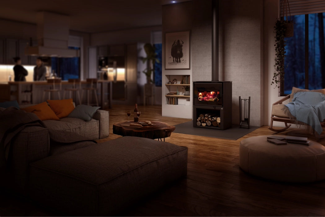 Osburn Inspire 2000 Wood Stove with Black Steel Base