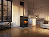 Osburn Gusto Wood Burning Cookstove with Black Molding - Left Side