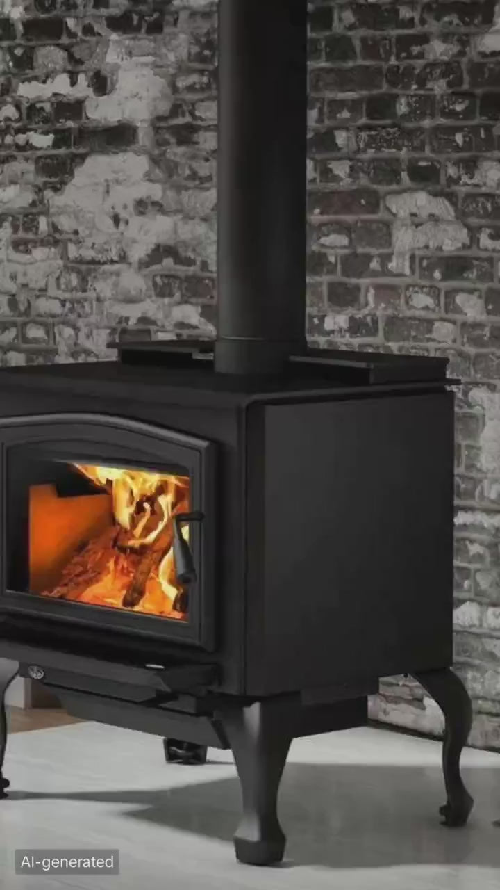 Osburn 2000 Wood Stove with Fire