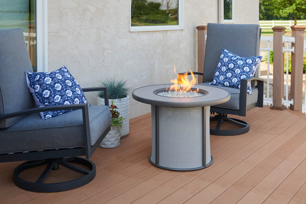 The Outdoor Greatroom Company Stonefire Round Gas Fire Pit Table