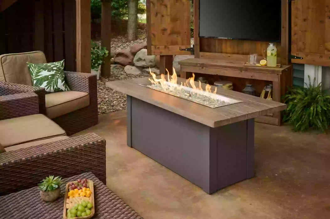 The Outdoor Greatroom Company Havenwood Linear Gas Fire Pit Table