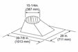 HHT Roof Flashing, 7/12 - 12/12 Pitch for SL1100 and SL400 Series Pipe 