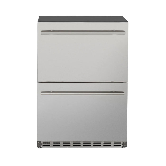 Summerset 24-inch 5.3c Outdoor Rated 2-Drawer Refrigerator