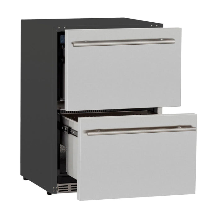 Summerset 24-inch 5.3c Outdoor Rated 2-Drawer Refrigerator