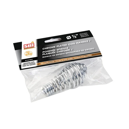 SBI 1/2" Chrome Coil Handle - SBI Part AC07867