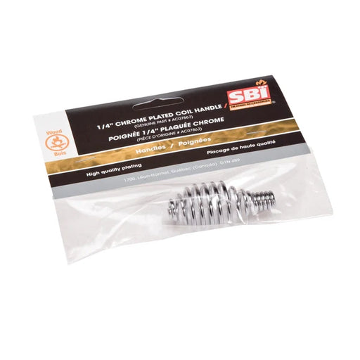 SBI 1/4" Chrome Long Coil Handle - SBI Part AC07863