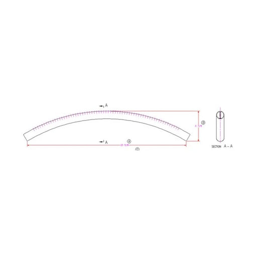 SBI 2200 Old Front Arched Sec. Air Tube (2s1014) - SBI Part PL35174