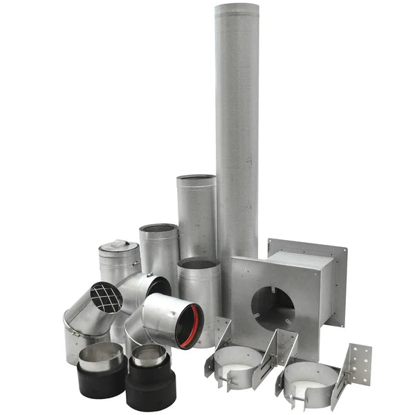 SBI 4" Vortex Pellet Vent Ground Floor Kit - SBI Part VOPKGF04
