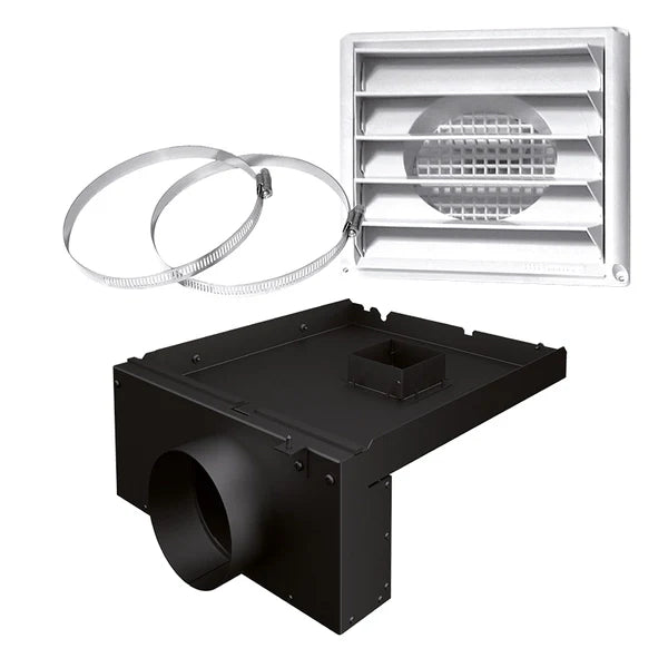 SBI 5"ø Fresh Air Intake Kit For Wood Stove On Legs - SBI Part AC01338