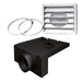 SBI 5"ø Fresh Air Intake Kit For Wood Stove On Legs - SBI Part AC01338