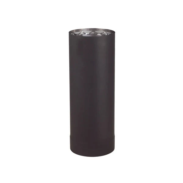SBI 6" X 6"l Vortex Double Wall Black Pipe - SBI Part VOD0001