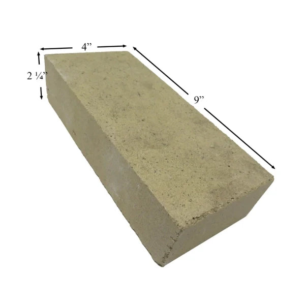 SBI 9" X 4" X 2 1/4" Hd Refractory Brick (ac-lb) - SBI Part 29019