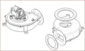 SBI Exhaust Blower With Gaskets - SBI Part SE44193