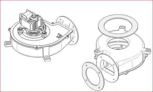 SBI Exhaust Blower With Gaskets - SBI Part SE44193