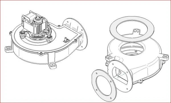 SBI Exhaust Blower With Gaskets - SBI Part SE44193