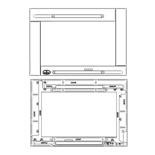 SBI Faceplate Kit For Matrix Insert - SBI Part SE24247