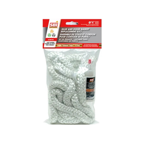 SBI Glue And 3/4" X 7' White Door Gasket Kit - SBI Part AC06725