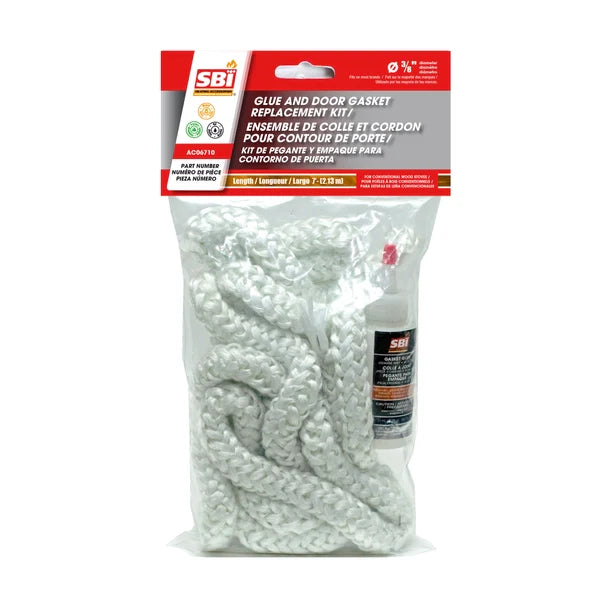 SBI Glue And 3/8" X 7' White Door Gasket Kit - SBI Part AC06710