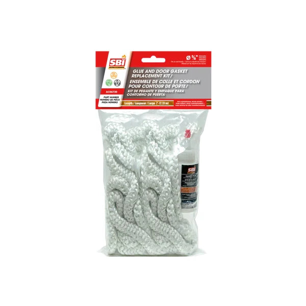 SBI Glue And 5/8" X 7' White Door Gasket Kit - SBI Part AC06720