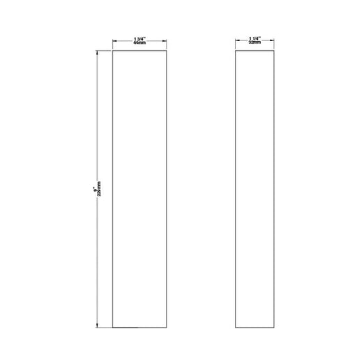 SBI Refractory Brick 1 3/4" X 9'' - SBI Part PL36097