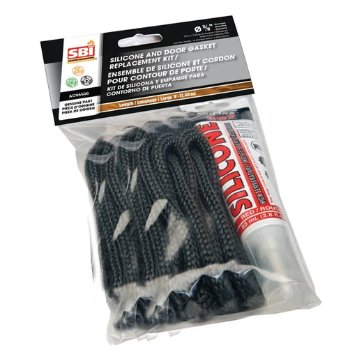 SBI Silicone And 5/8" X 8' Black Door Gasket Kit - SBI Part AC06500